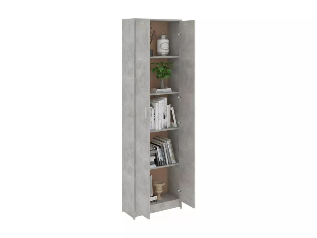 Kauf Unique Garderobenschrank Betongrau 55x25x189 cm Holzwerkstoff Fabrik Onlineshop