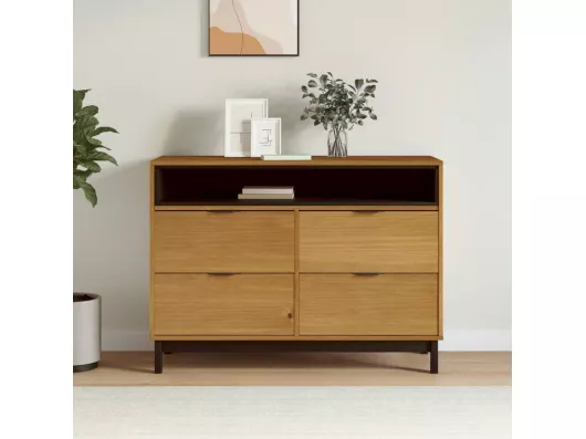 Kauf Unique Schubladenschrank FLAM 110x40x80 cm Massivholz Kiefer Rabatt