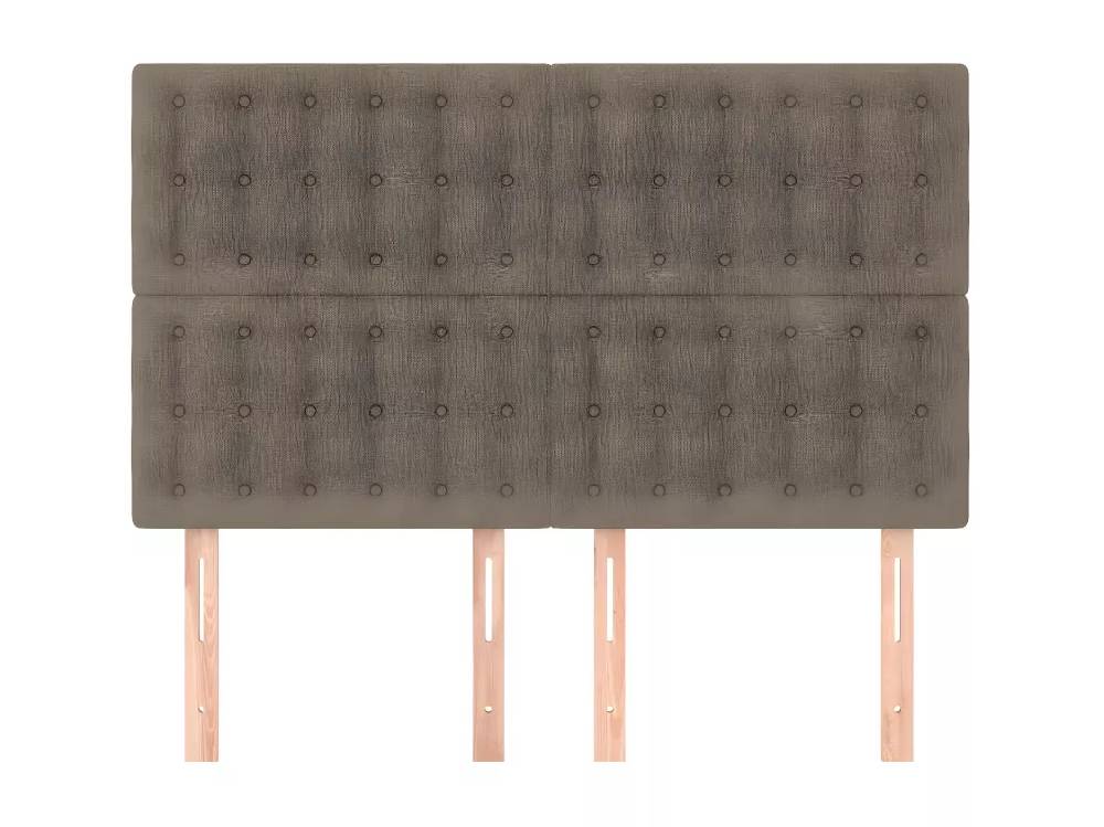 Kauf Unique Kopfteile 4 Stk. Taupe 72x5x78/88 cm Stoff Flash Sale