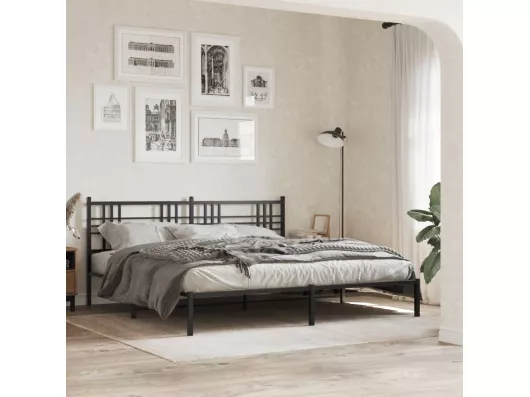 Kauf Unique Kopfteil Metall Schwarz 180 cm Begrenztes Angebot