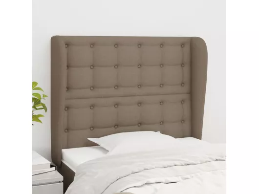 Kauf Unique Kopfteil mit Ohren Taupe 93x23x118/128 cm Stoff