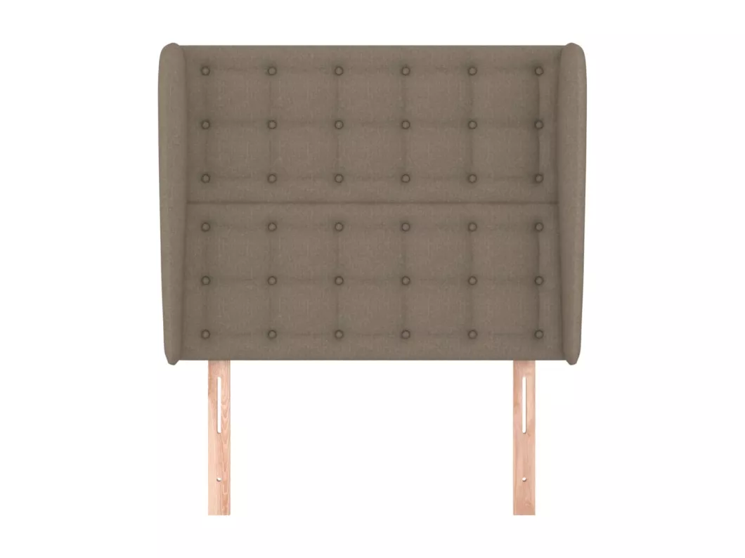 Kauf Unique Kopfteil mit Ohren Taupe 93x23x118/128 cm Stoff Black Friday