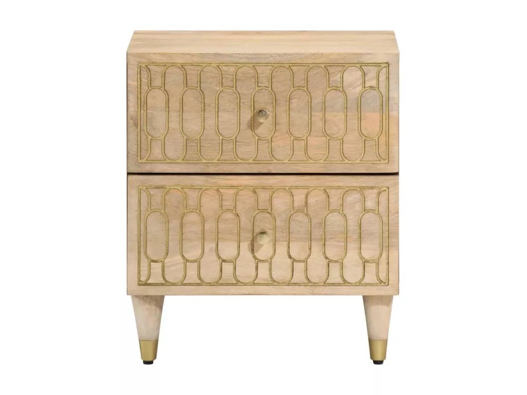 Kauf Unique Nachttisch 40x33x46 cm Massivholz Mango Muttertagsangebot