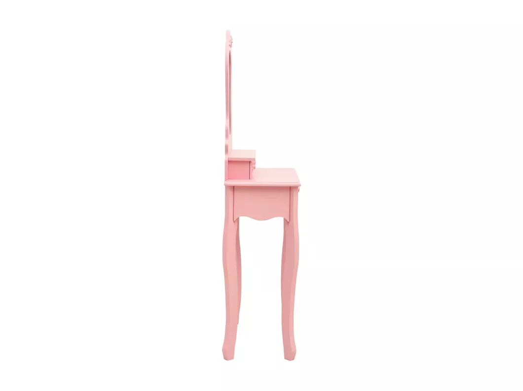 Kauf Unique Schminktisch-Set mit Hocker Rosa 50x59x136 cm Paulownia-Holz Vatertagsangebot