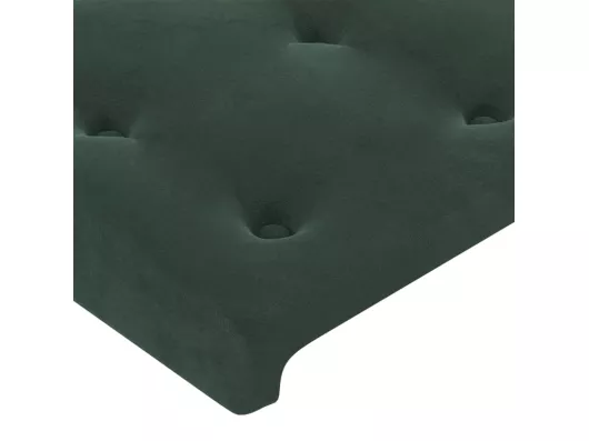 Kauf Unique Kopfteil mit Ohren Dunkelgrün 93x23x118/128 cm Samt Jubiläumsangebot