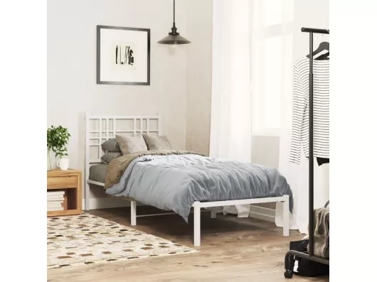 Kauf Unique Kopfteil Metall Weiß 75 cm Top Angebot