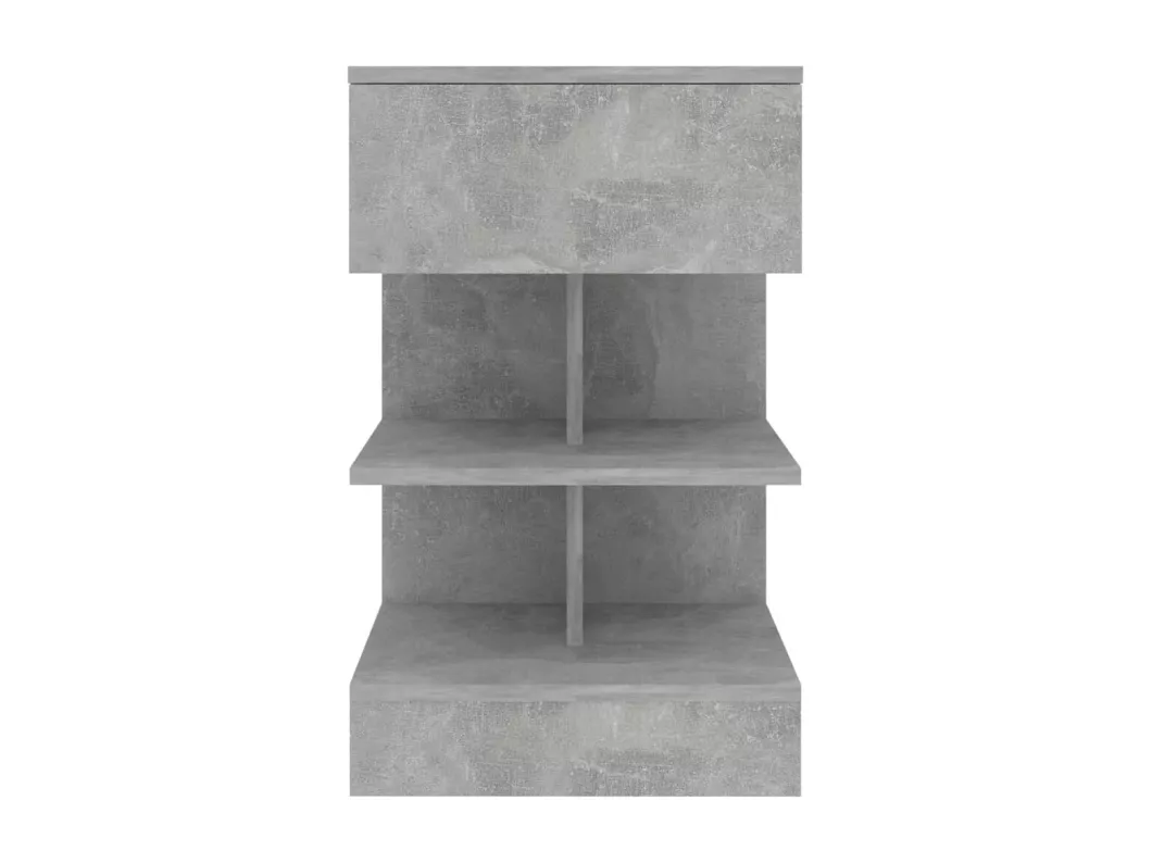 Kauf Unique Nachttisch Betongrau 40x35x65 cm Holzwerkstoff Online Outlet