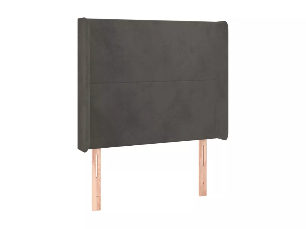 Kauf Unique LED Kopfteil Dunkelgrau 93x16x118/128 cm Samt Neuheiten