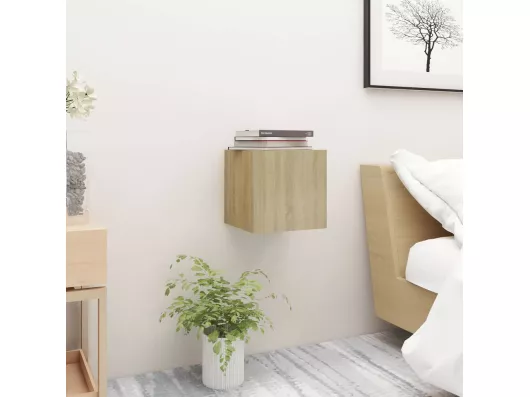 Kauf Unique Nachttisch Sonoma-Eiche 30,5x30x30 cm Holzwerkstoff