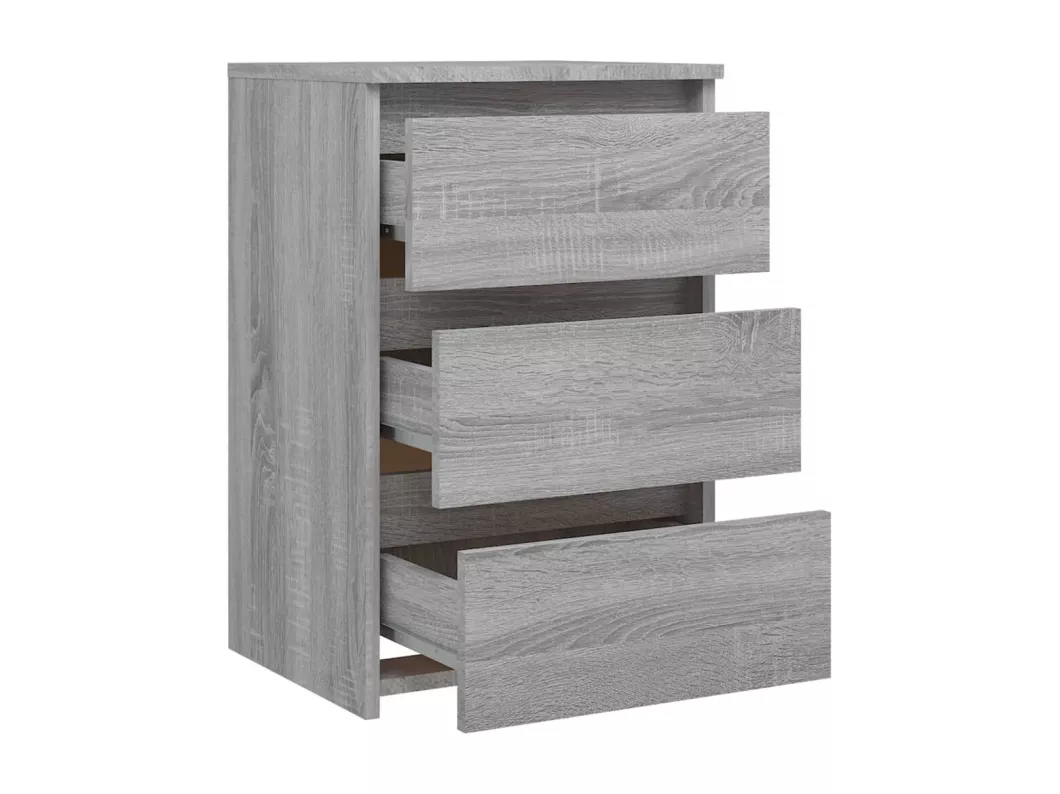 Kauf Unique Nachttische 2 Stk. Grau Sonoma 40x35x62,5 cm Holzwerkstoff Kauf eins, bekomm eins gratis