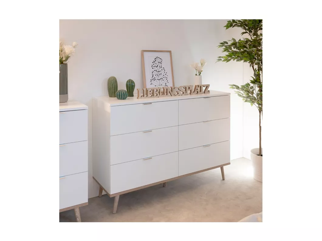 Kauf Unique Kommode mit 6 Schubladen L120 cm - Kopenhagen VIP-Rabatte