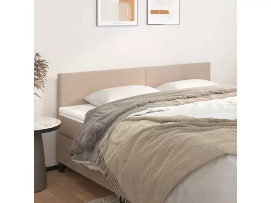 Kauf Unique Kopfteile 2 Stk. Cappuccino-Braun 90x5x78/88 cm Kunstleder Tiefpreis
