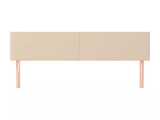 Kauf Unique Kopfteile 2 Stk. Cappuccino-Braun 90x5x78/88 cm Kunstleder Tiefpreis