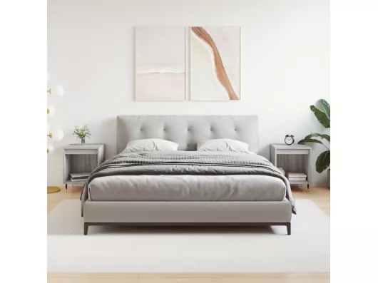 Kauf Unique Nachttische 2 Stk. Grau Sonoma 40x35x50 cm Holzwerkstoff