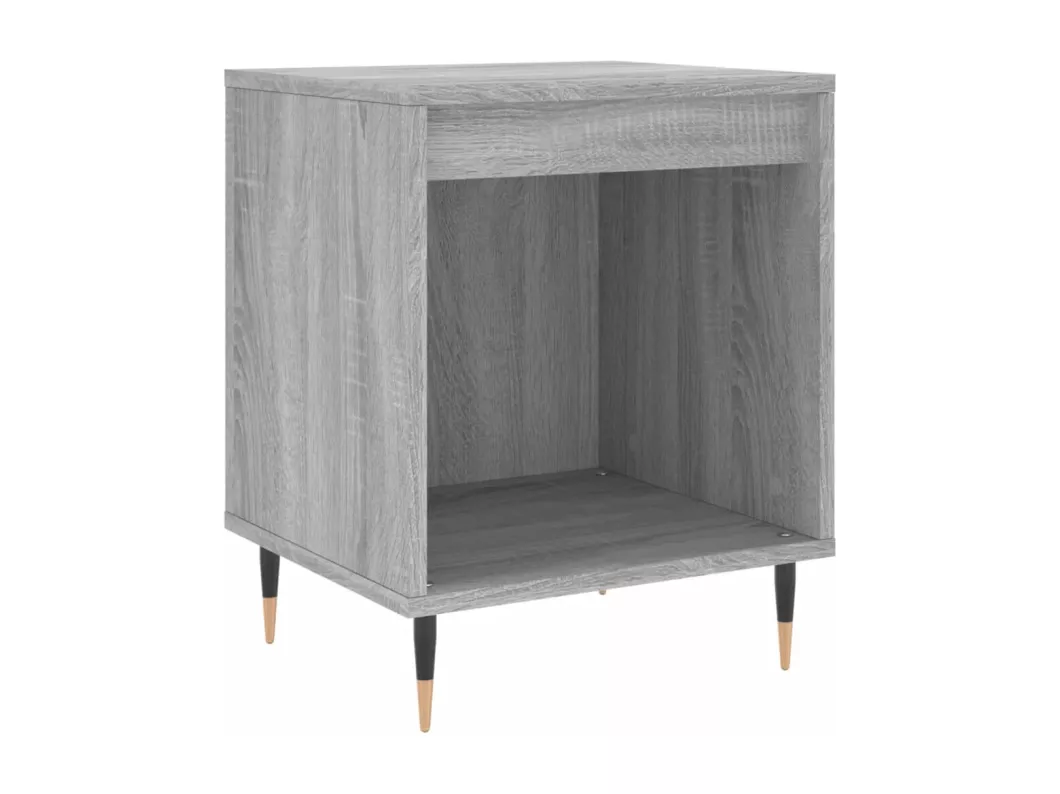 Kauf Unique Nachttische 2 Stk. Grau Sonoma 40x35x50 cm Holzwerkstoff Kostenlose Rückgabe