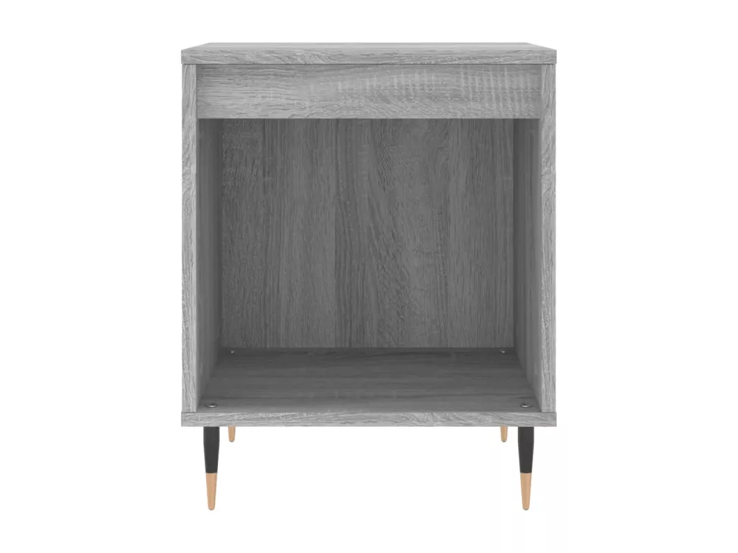Kauf Unique Nachttische 2 Stk. Grau Sonoma 40x35x50 cm Holzwerkstoff Kostenlose Rückgabe
