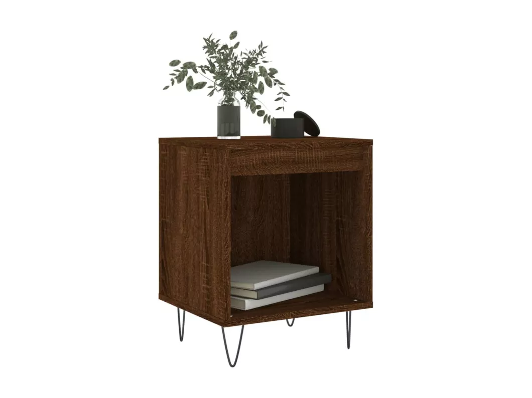 Kauf Unique Nachttisch Braun Eichen-Optik 40x35x50 cm Holzwerkstoff Begrenzte Freigabe