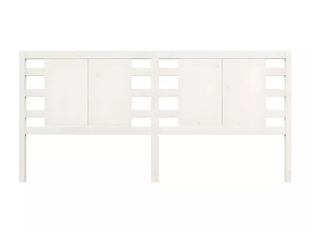 Kauf Unique Kopfteil Weiß 141x4x100 cm Massivholz Kiefer Letzte 3 Tage