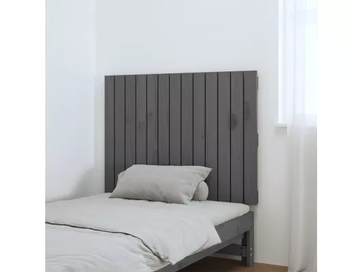 Kauf Unique Wand-Kopfteil Grau 82,5x3x60 cm Massivholz Kiefer Bis zu 60% Rabatt