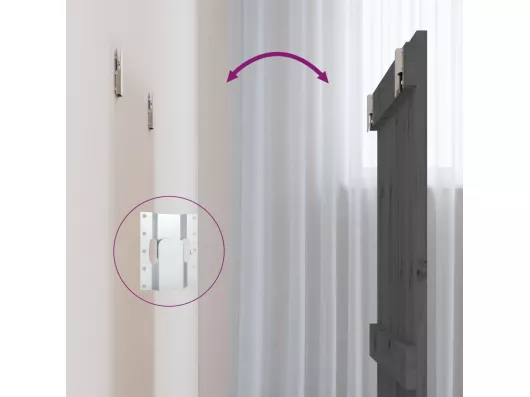 Kauf Unique Wand-Kopfteil Grau 82,5x3x60 cm Massivholz Kiefer Bis zu 60% Rabatt