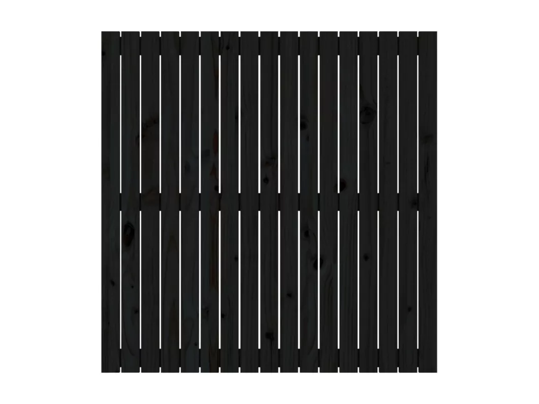 Kauf Unique Wand-Kopfteil Schwarz 108x3x110 cm Massivholz Kiefer Bis zu 65% Rabatt