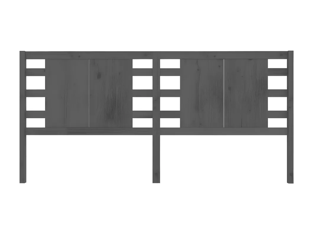 Kauf Unique Kopfteil Grau 126x4x100 cm Massivholz Kiefer Nur noch ein Tag übrig