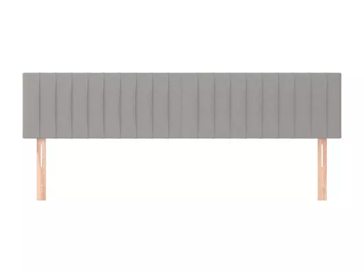Kauf Unique Kopfteile 2 Stk. Hellgrau 80x5x78/88 cm Stoff Riesige Rabatte