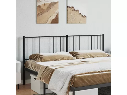 Kauf Unique Kopfteil Metall Schwarz 193 cm Kostenloser Versand international