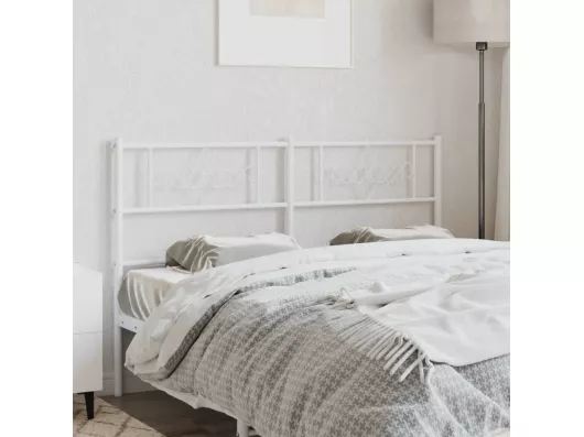 Kauf Unique Kopfteil Metall Weiß 140 cm