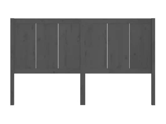 Kauf Unique Kopfteil Grau 205,5x4x100 cm Massivholz Kiefer Rabatt