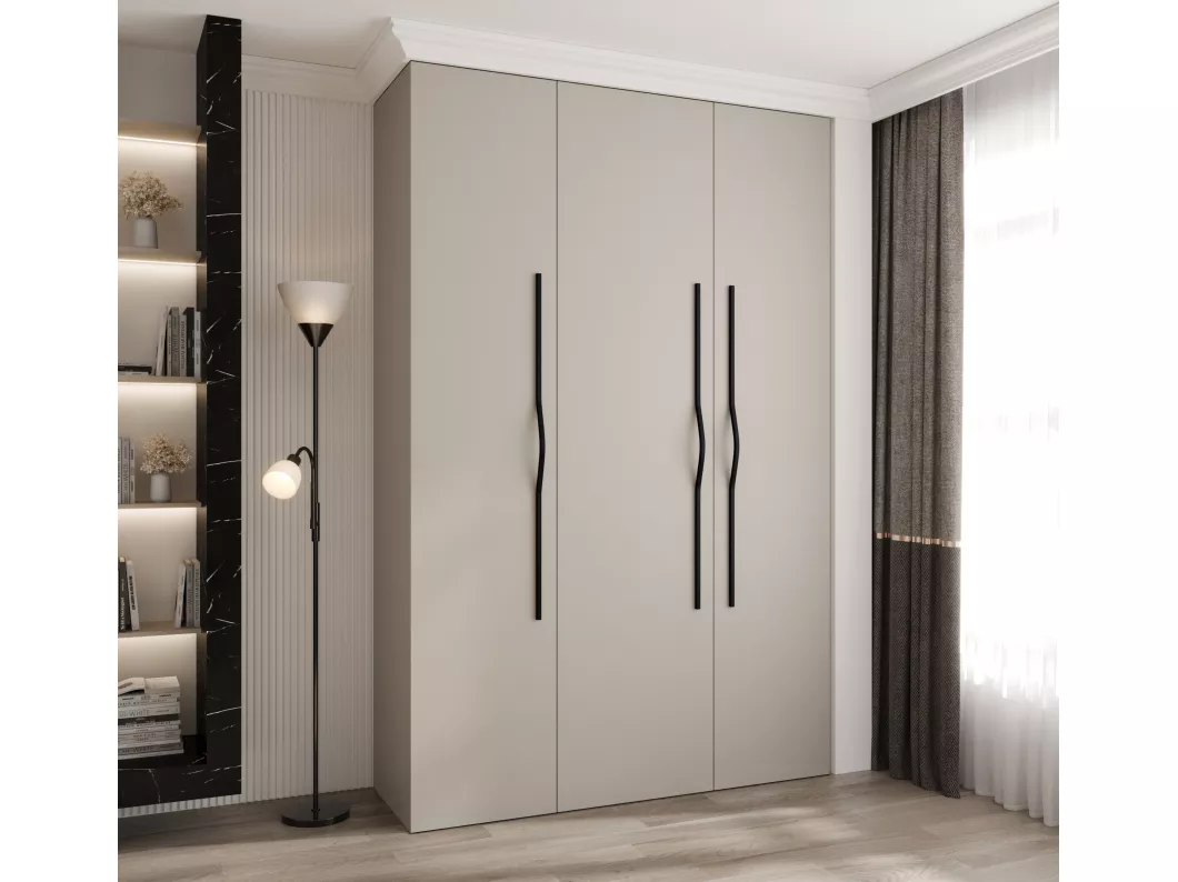 Kauf Unique Drehtürenschrank Como 2 245,5/160/50 3-türig (Kaschmir/Schwarz) Begrenztes Angebot