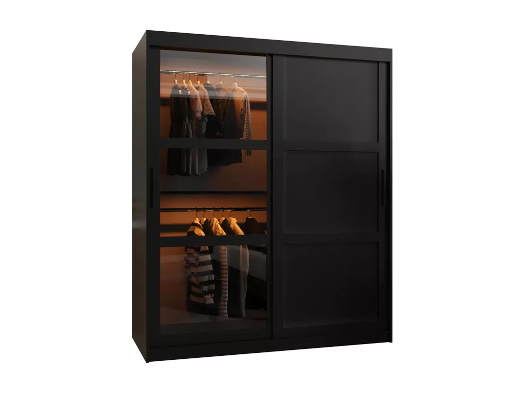 Kauf Unique SCHWEBETÜRENSCHRANK DOME 3 200/150/62 2-türig (Schwarz) Exklusivangebot