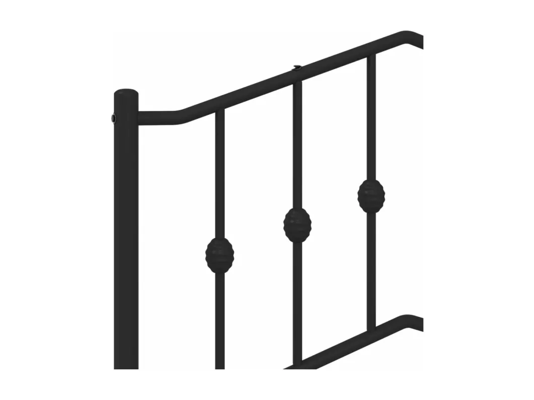 Kauf Unique Kopfteil Metall Schwarz 193 cm Saisonschlussverkauf