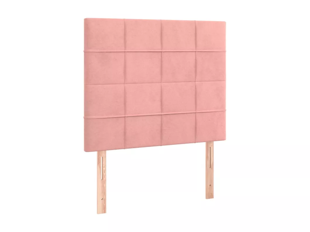 Kauf Unique LED Kopfteil Rosa 90x5x118/128 cm Samt Osterangebot