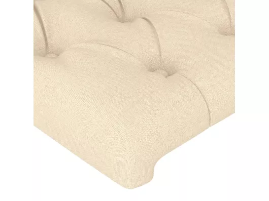Kauf Unique LED Kopfteil Creme 90x7x78/88 cm Stoff Jubiläumsangebot