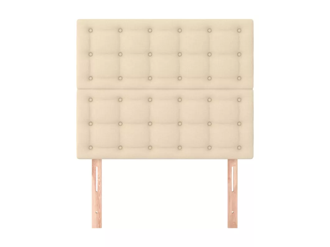 Kauf Unique Kopfteile 2 Stk. Creme 80x5x78/88 cm Stoff Top Angebot