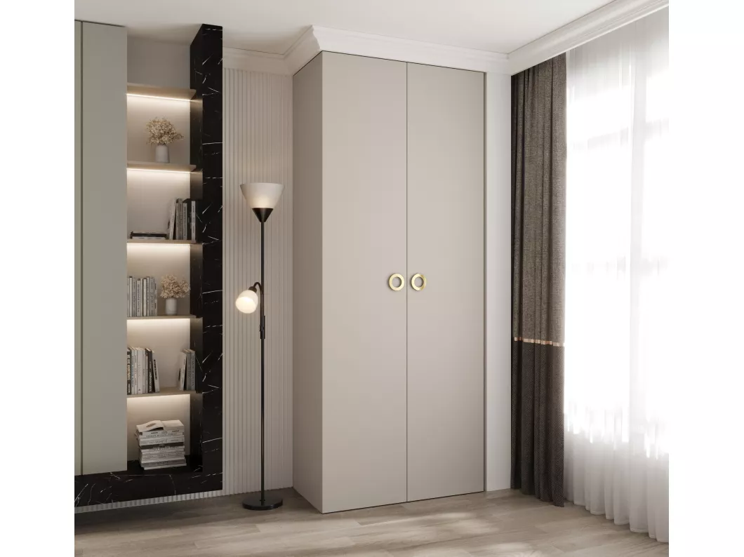 Kauf Unique Drehtürenschrank Como 1 245,5/100/50 2-türig (Kaschmir/Gold) Zeitlich begrenztes Angebot