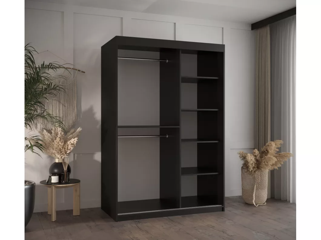 Kauf Unique SCHWEBETÜRENSCHRANK PLECIONKA 3 200/120/62 2-türig (Schwarz) Blitzangebot