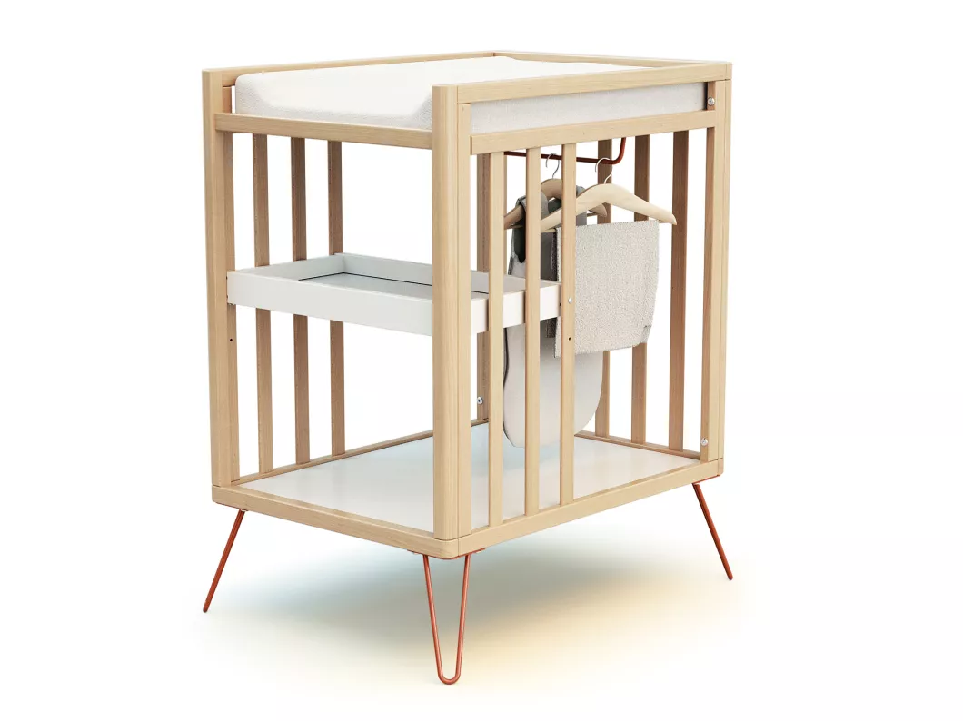 Kauf Unique Wickeltisch 2 Regale ONLY Holz Terracotta