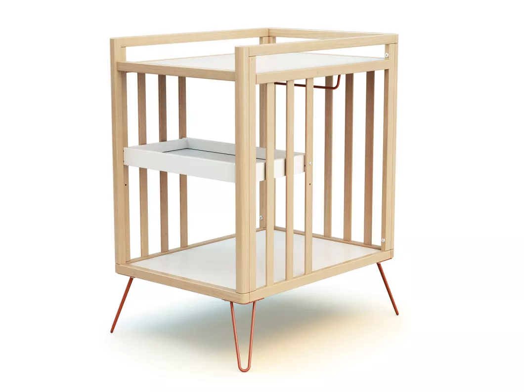Kauf Unique Wickeltisch 2 Regale ONLY Holz Terracotta Bestseller