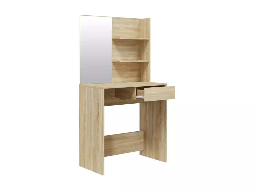 Kauf Unique Schminktisch-Set Sonoma-Eiche 74,5x40x141 cm Tägliche Deals