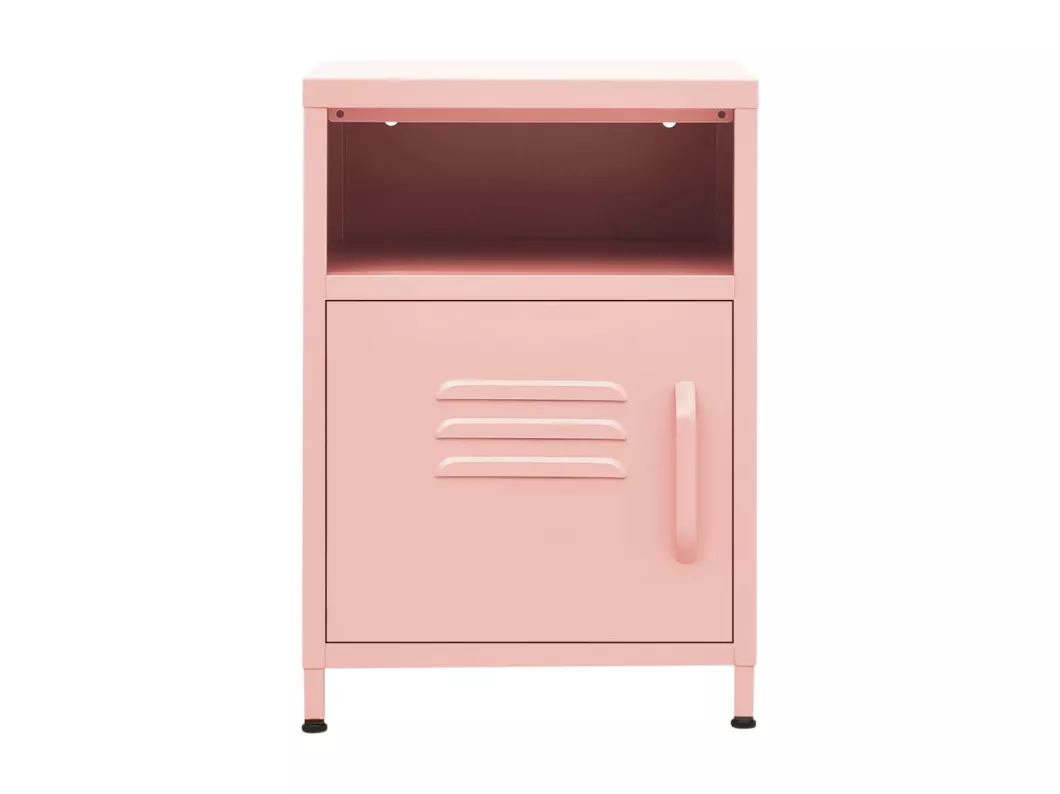 Kauf Unique Nachttisch Rosa 35x35x51 cm Stahl Sonderangebote