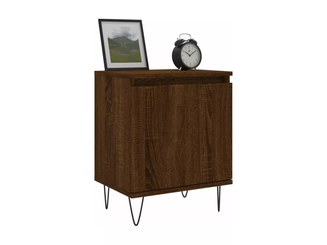 Kauf Unique Nachttische 2 Stk. Braun Eichen-Optik 40x30x50 cm Holzwerkstoff Riesige Ersparnisse