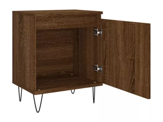 Kauf Unique Nachttische 2 Stk. Braun Eichen-Optik 40x30x50 cm Holzwerkstoff Riesige Ersparnisse