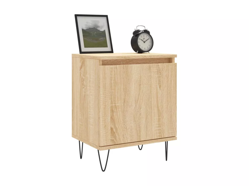 Kauf Unique Nachttische 2 Stk. Sonoma-Eiche 40x30x50 cm Holzwerkstoff Tiefpreis