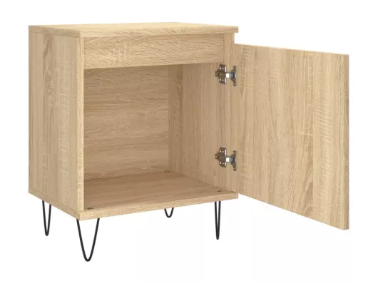 Kauf Unique Nachttische 2 Stk. Sonoma-Eiche 40x30x50 cm Holzwerkstoff Tiefpreis