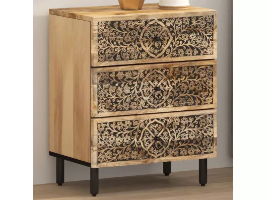 Kauf Unique Nachttisch 50x33x60 cm Massivholz Mango