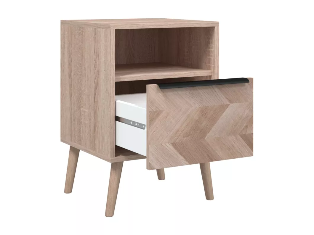 Kauf Unique Finori Nachttisch Lusk 61A Sonoma-Eiche 38,5x38,5x57 cm Begrenzte Freigabe