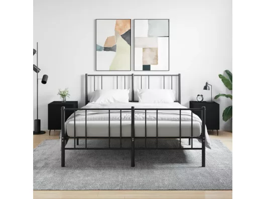 Kauf Unique Nachttische 2 Stk. Schwarz 40x40x50 cm Holzwerkstoff Letzte 3 Tage