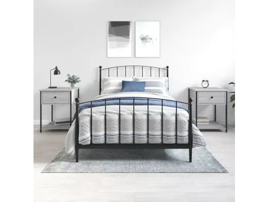 Kauf Unique Nachttische 2 Stk. Grau Sonoma 44x45x58 cm Holzwerkstoff JETZT KAUFEN